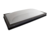 22.50" x 46.50" Rough Opening Aluminum Curb Mount Double Dome Skylight (Mounting Flange 26 1/4" x 50 1/4")