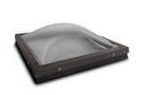 22.50" x 22.50" Rough Opening Aluminum Curb Mount Double Dome Skylight (Mounting Flange 26 1/4"x 26 1/4")